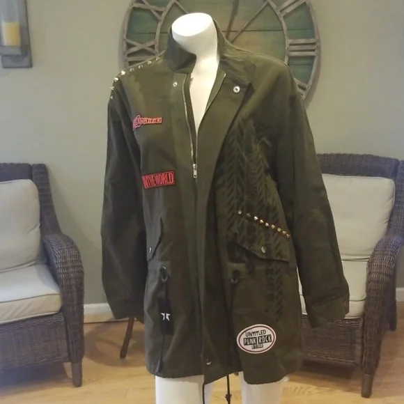 Zara parka with punk detail